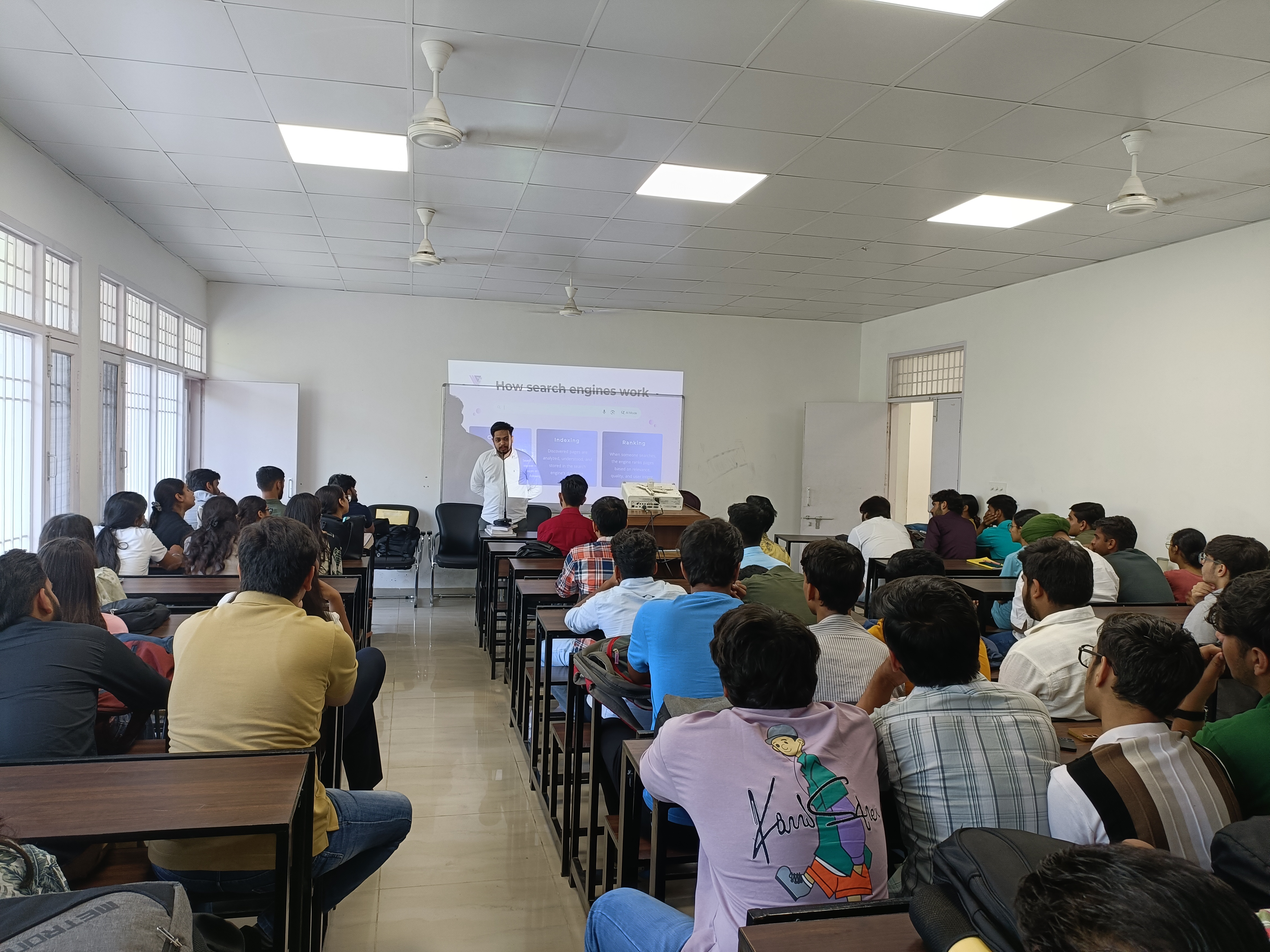 Interactive session with resource person Mr Sahil Bansal — expert engagement on contemporary commerce.
